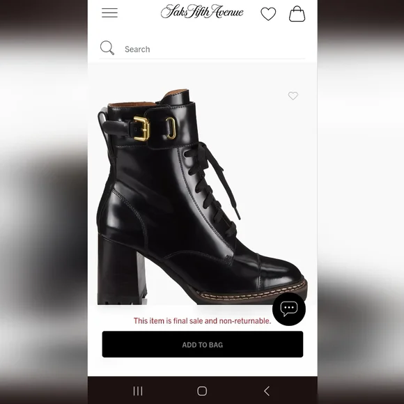 Chloe combat boots black - Picture 2 of 3